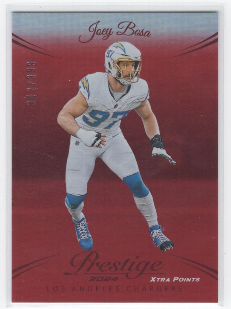 #171 2024 Panini Prestige Xtra Points Premium Red Joey Bosa 342/399 Los Angeles
