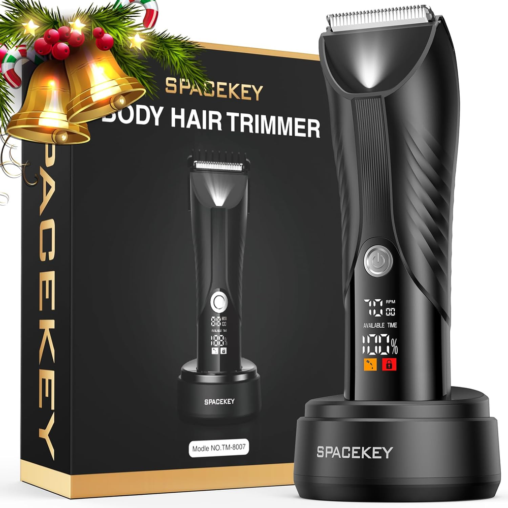 Manscape Electric Body Hair Trimmer - IPX7 Waterproof Ball Trimmer for Men with