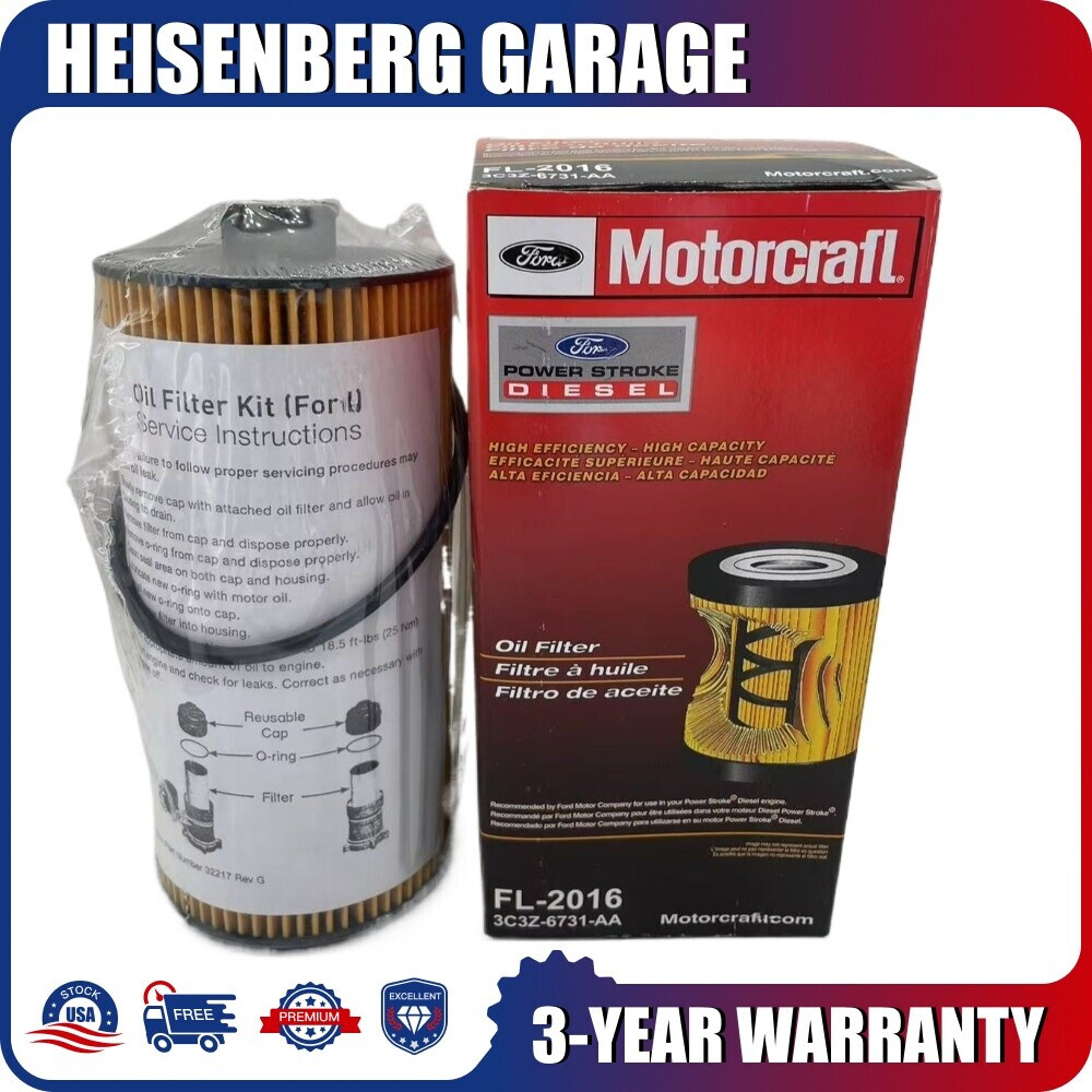 Motorcraft Oil Filter For Ford PowerStroke E-350 F-250 Excursion V8 #FL-2016 |US