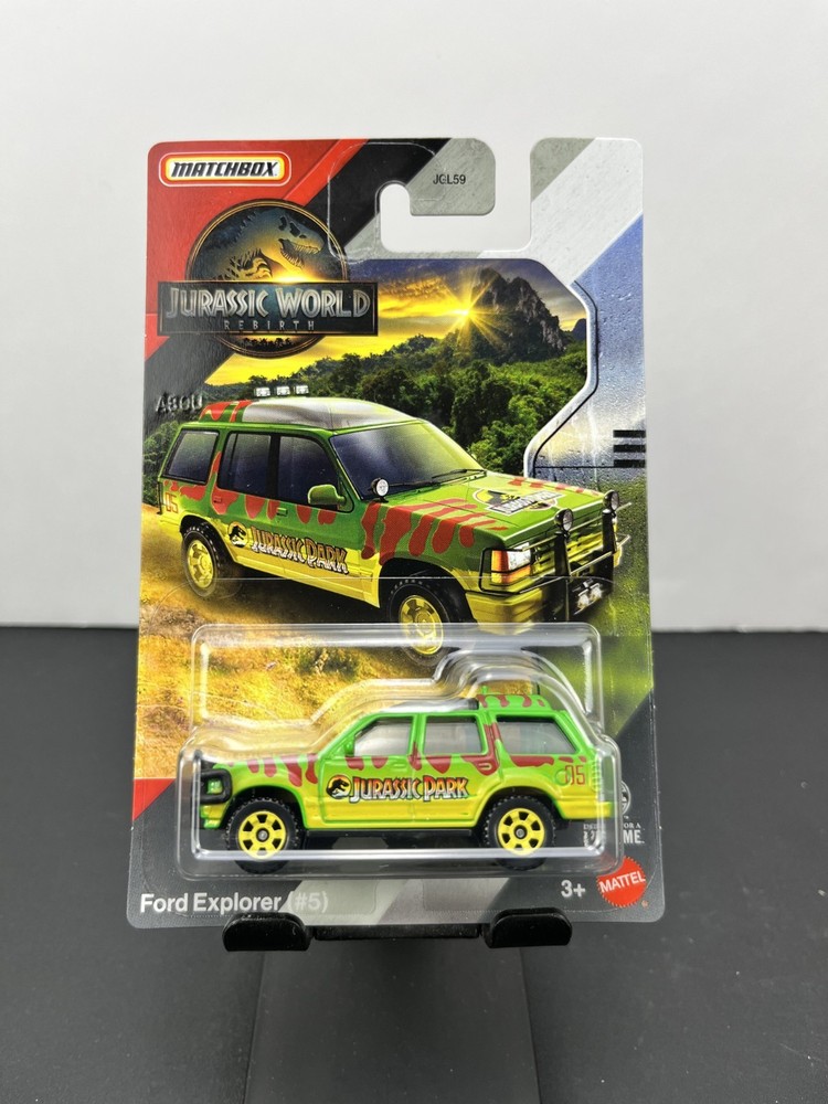 Matchbox 2025 Jurassic World Rebirth Ford Explorer #5 Green