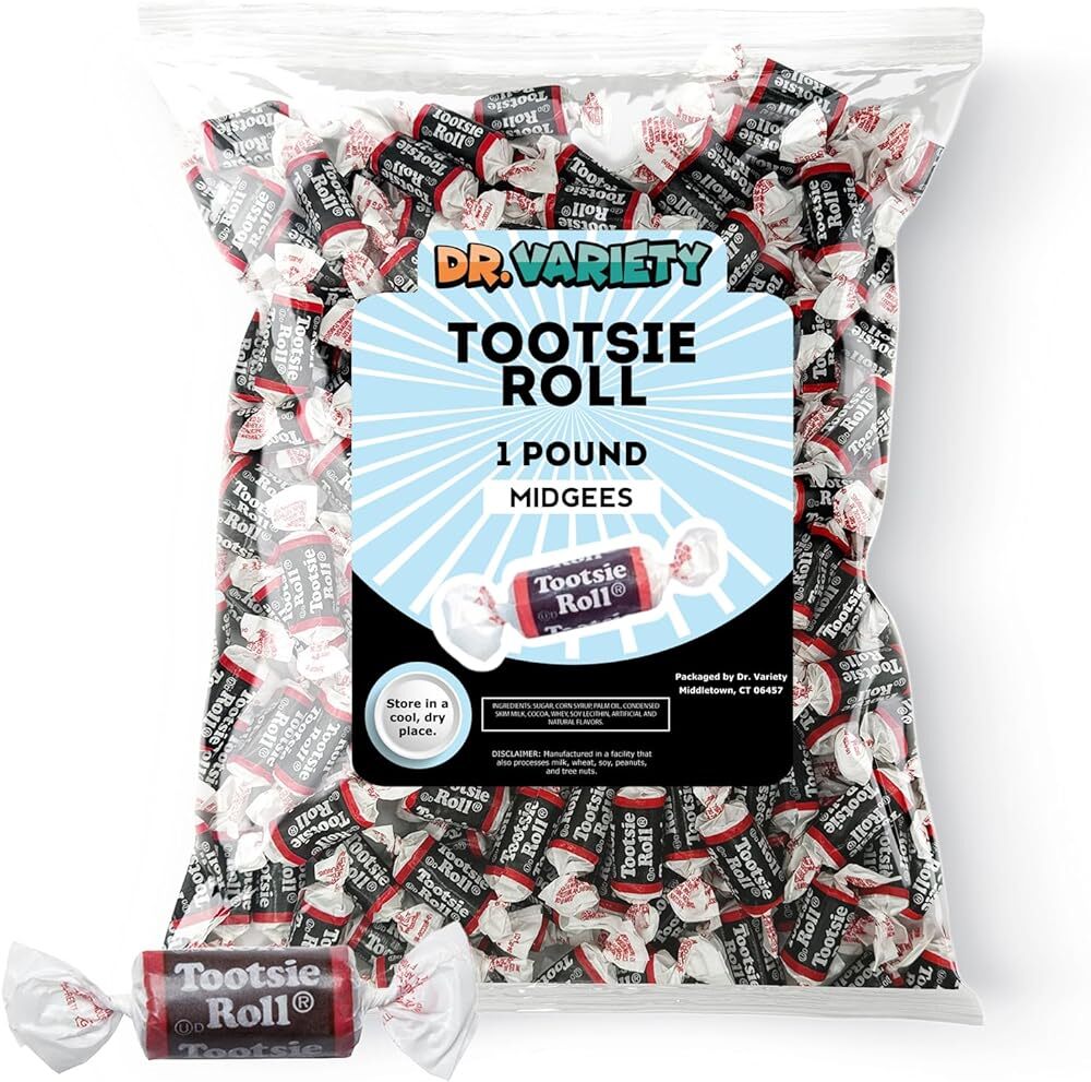 Tootsie Bulk Mini Chocolate Candy (1 Pound) - Individually Wrapped Tootsie Mi...
