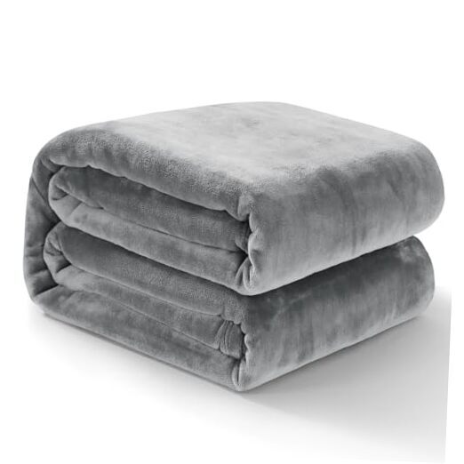 Fleece Throw Blanket Queen - Plush Fuzzy Flannel Blanket Queen(90