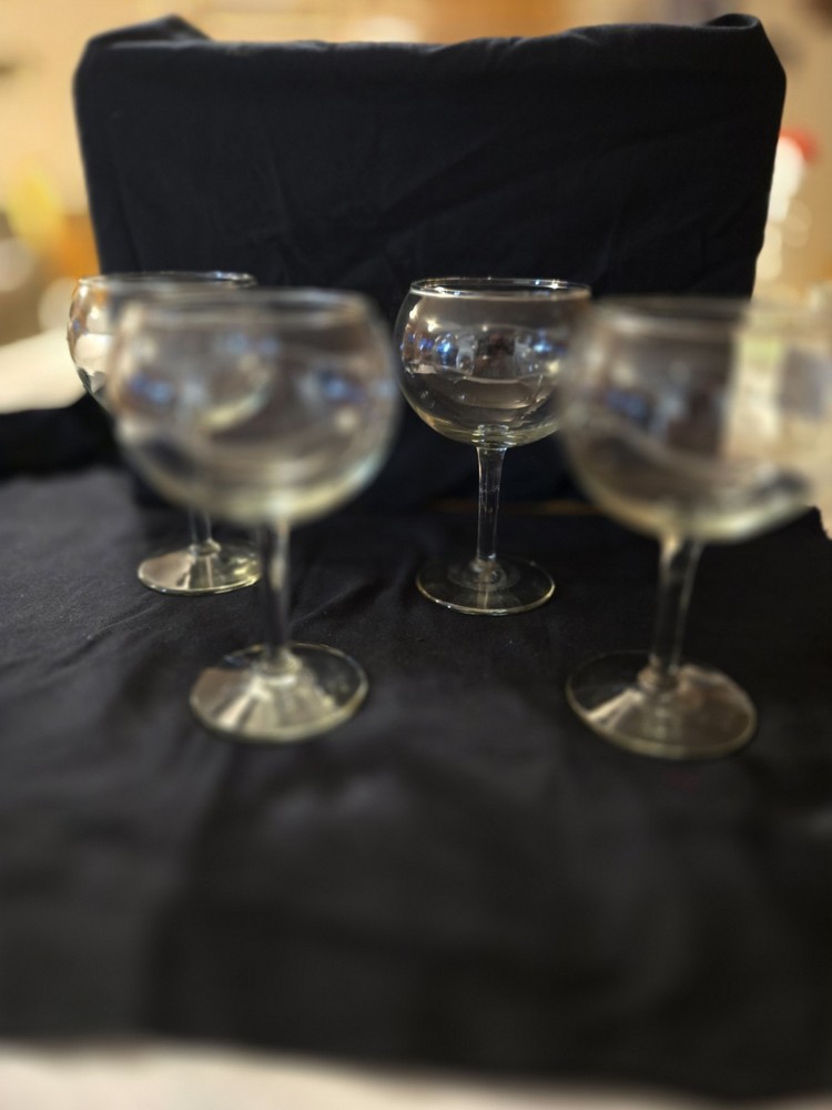 Set of 4 Vintage Libby 8415 Citation Gourmet Round Wine Glasses