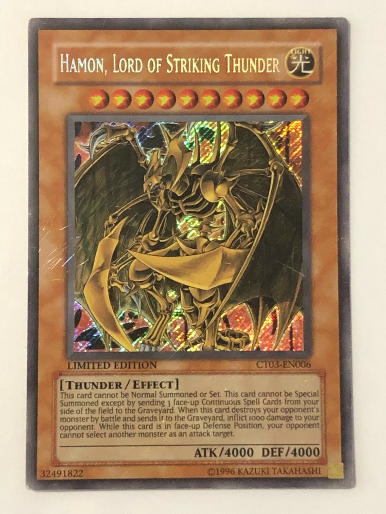Yu-Gi-Oh Card - JCC - Hamon, Lord of Striking Thunder - CT03-EN006