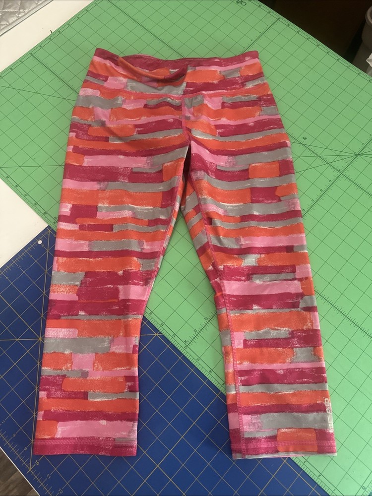 HEAD Womens Medium Multi-Color Yoga Capri Leggings