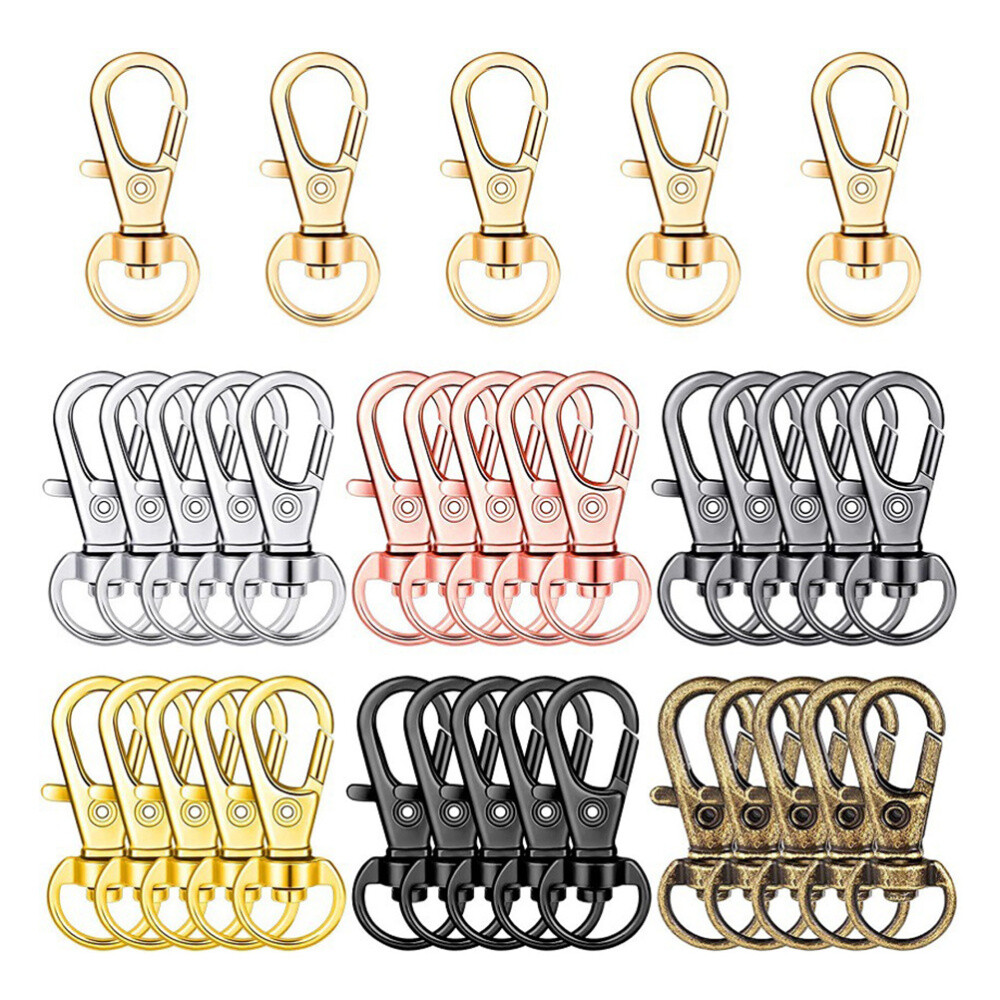 35 Pcs Rings Para Color Snap Hook Button Lobster Claw Clasps ° Swivel