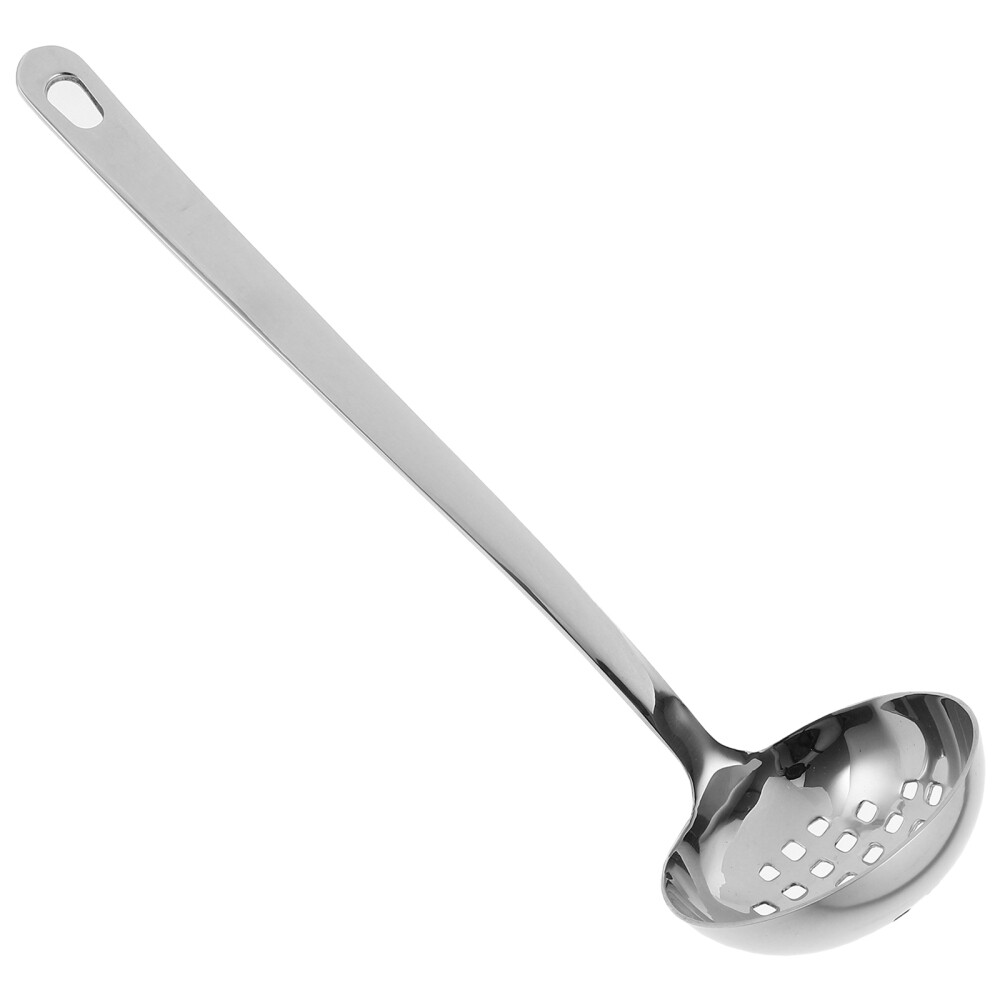 Stainless Steel Perforated Strainer Spoon & Serving Ladle