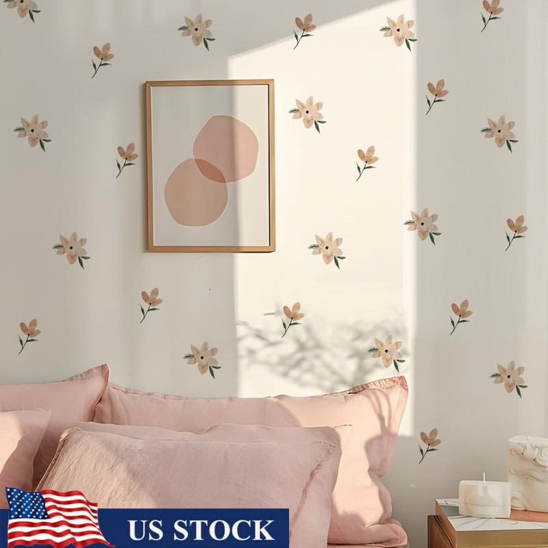 Boho Daisy Wall Decals Removable Peel & Stick Kids Rooms Nursery Decor New