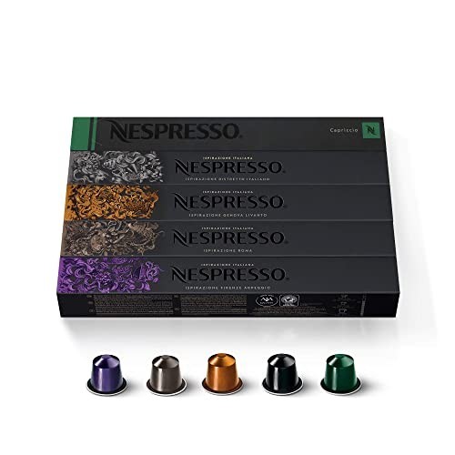 Nespresso Capsules Original Line,Ispirazione Variety Pack, 50 Count Coffee Pods.