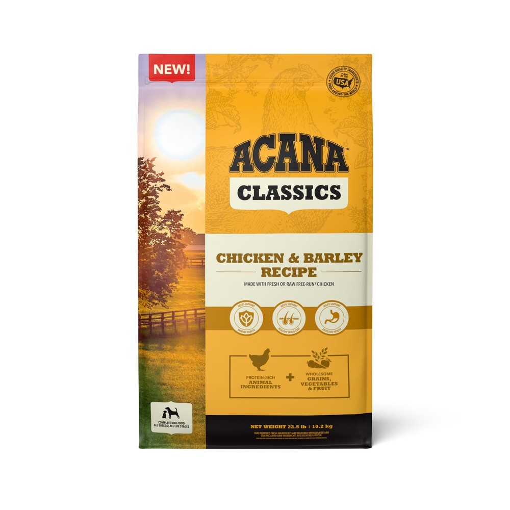Classics Dry Dog Food Chicken and Barley Recipe 22.5lb Bag