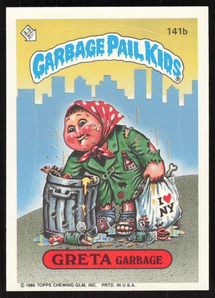 1986 Garbage Pail Kids Topps Sticker Trading Cards Complete Set
