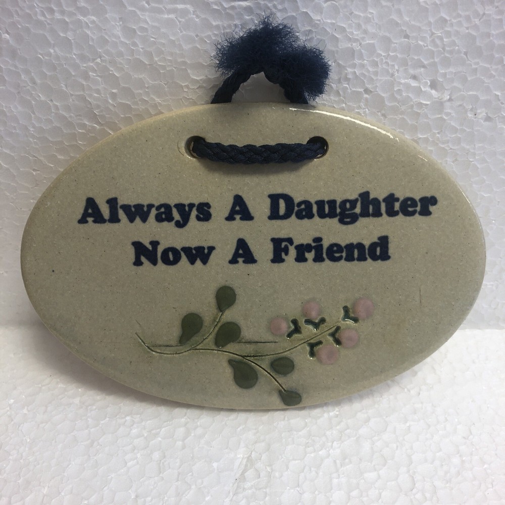 Handmade Stoneware Pottery Wall Plaque for Mother's Day Gifts USA Crafted-image