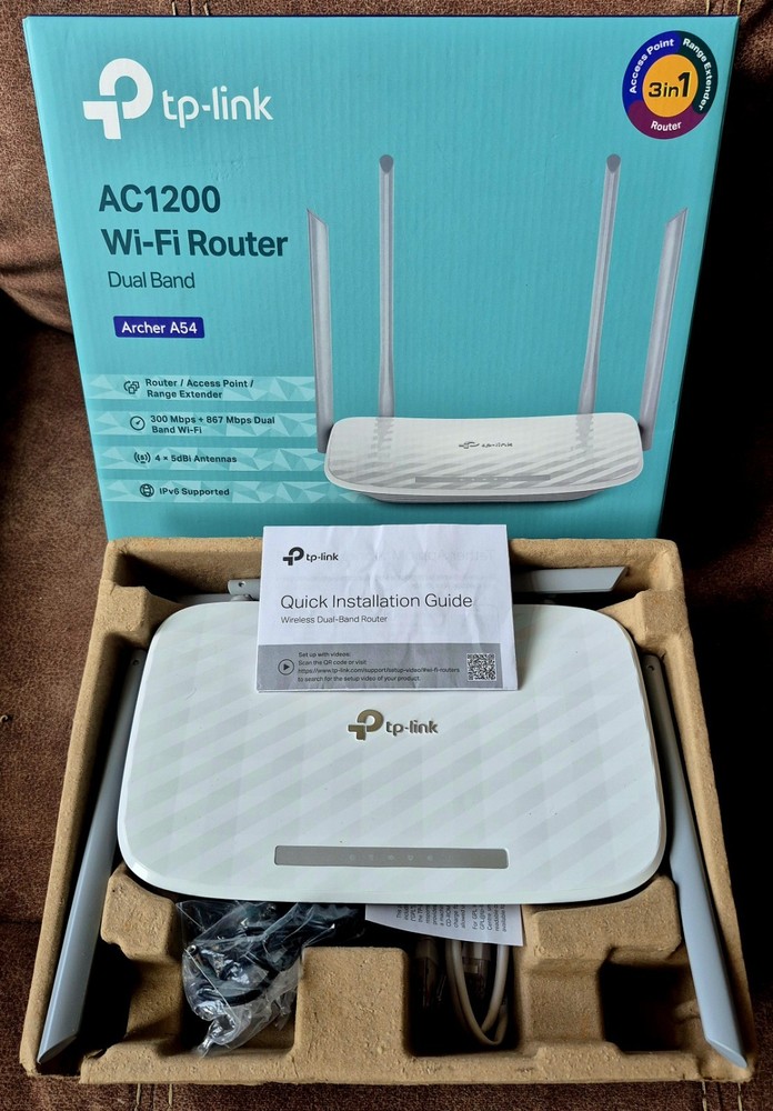 TP-Link Archer 54 AC1200 Ethernet Wireless Router - White