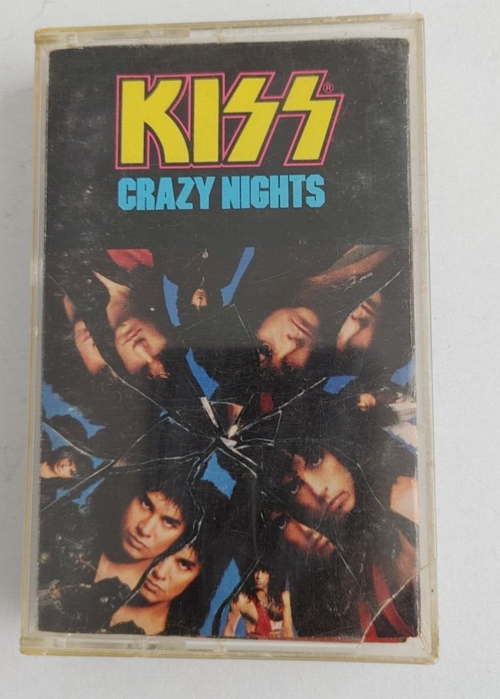 KISS Crazy Nights 1987 Cassette Tape Mercury Records #20405