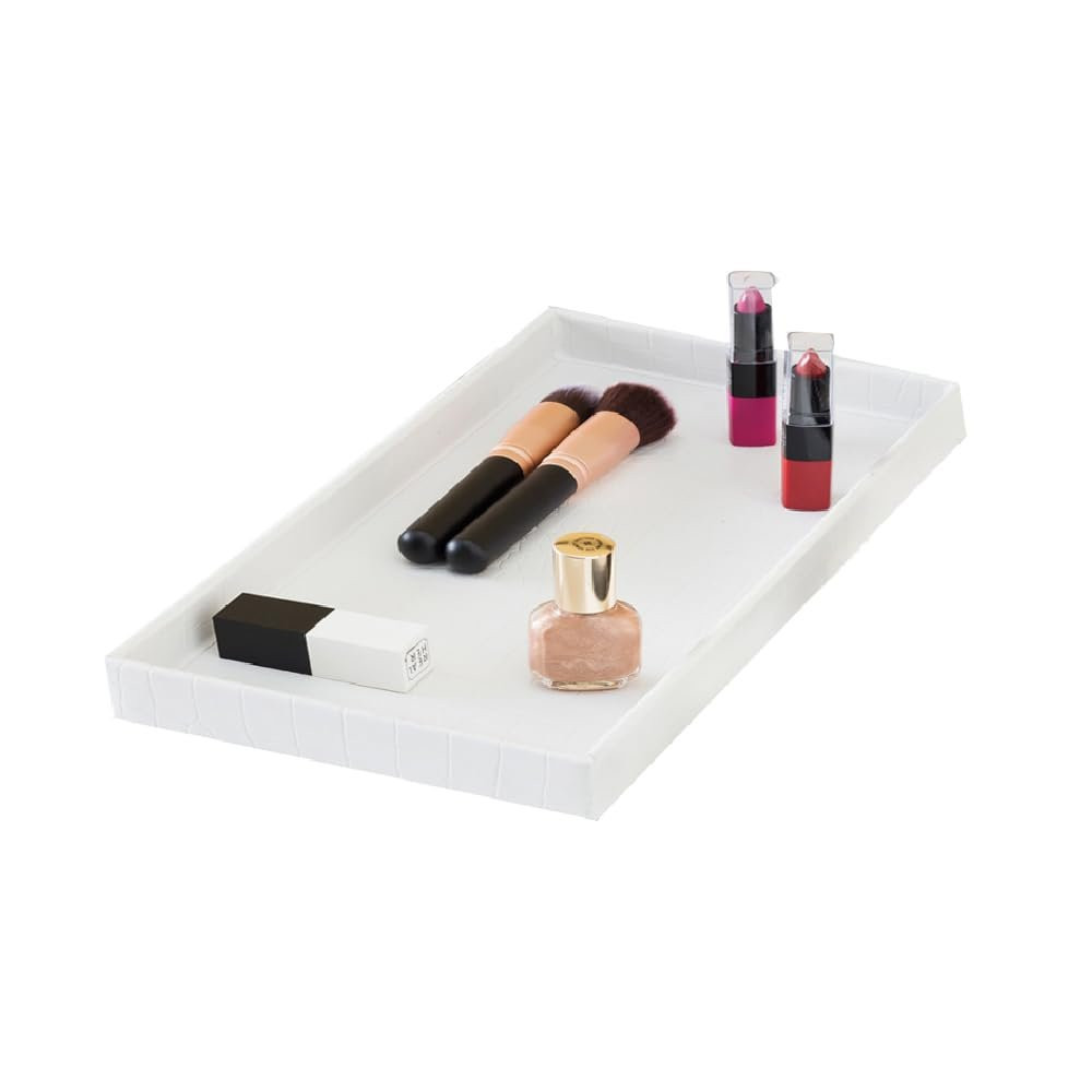 Crocodile Plastic Vanity Tray for Jewelry Makeup Perfume Storage