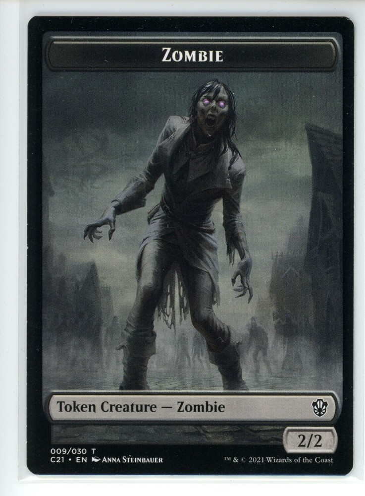 ZOMBIE // SPIRIT DOUBLE-SIDED TOKEN Commander 2021 #9//21 C21(NM)(MTG)