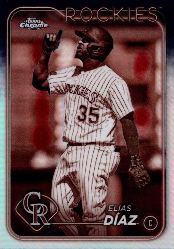 2024 Topps Chrome Elias Diaz #287 Sepia Refractor