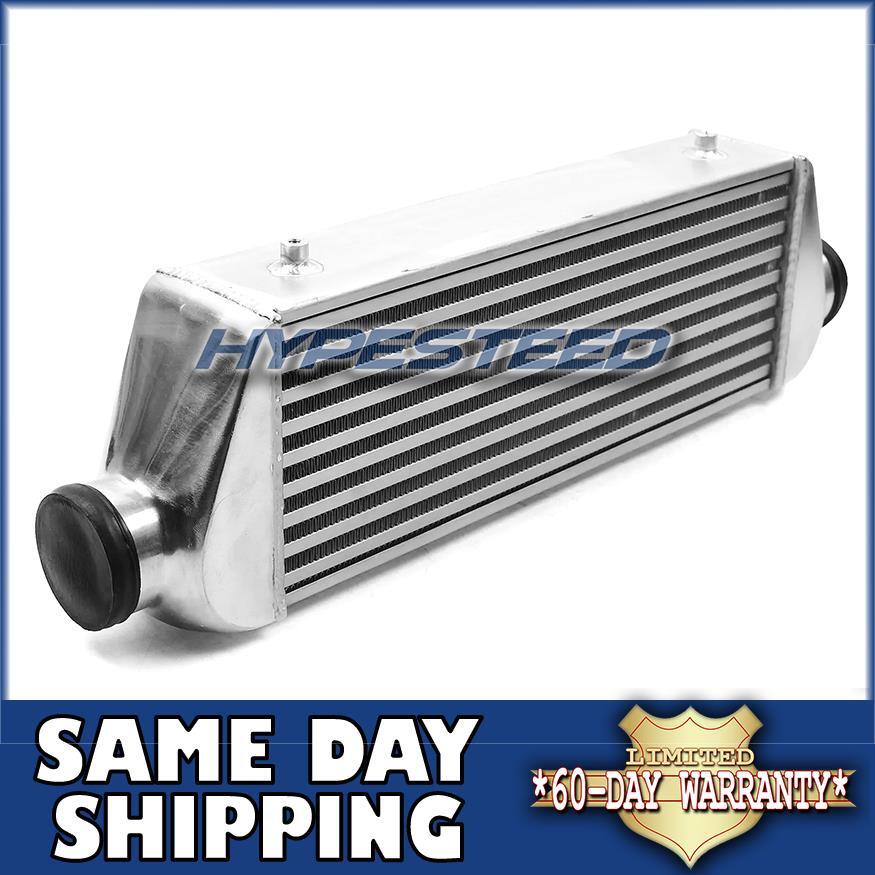 3.0 Universal Turbo Intercooler Front or Top Mount 27x7x3.5 Aluminum Black