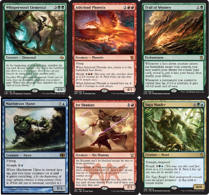 Mighty Morphers Deck Featuring Whisperwood Elemental MTG 60-Card Set