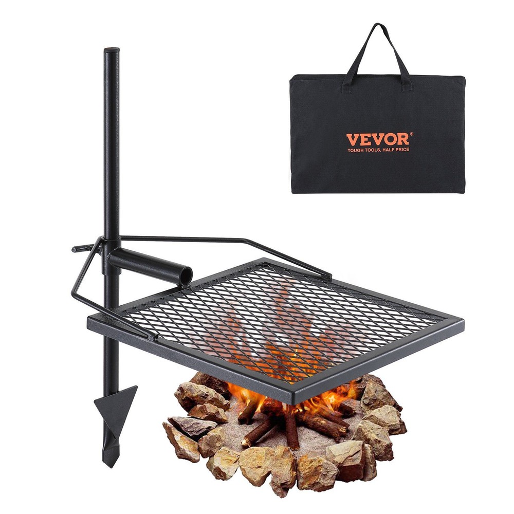 Swivel Campfire Grill, Fire Pit Grill Grate over Fire Pits Camp Fire Racks