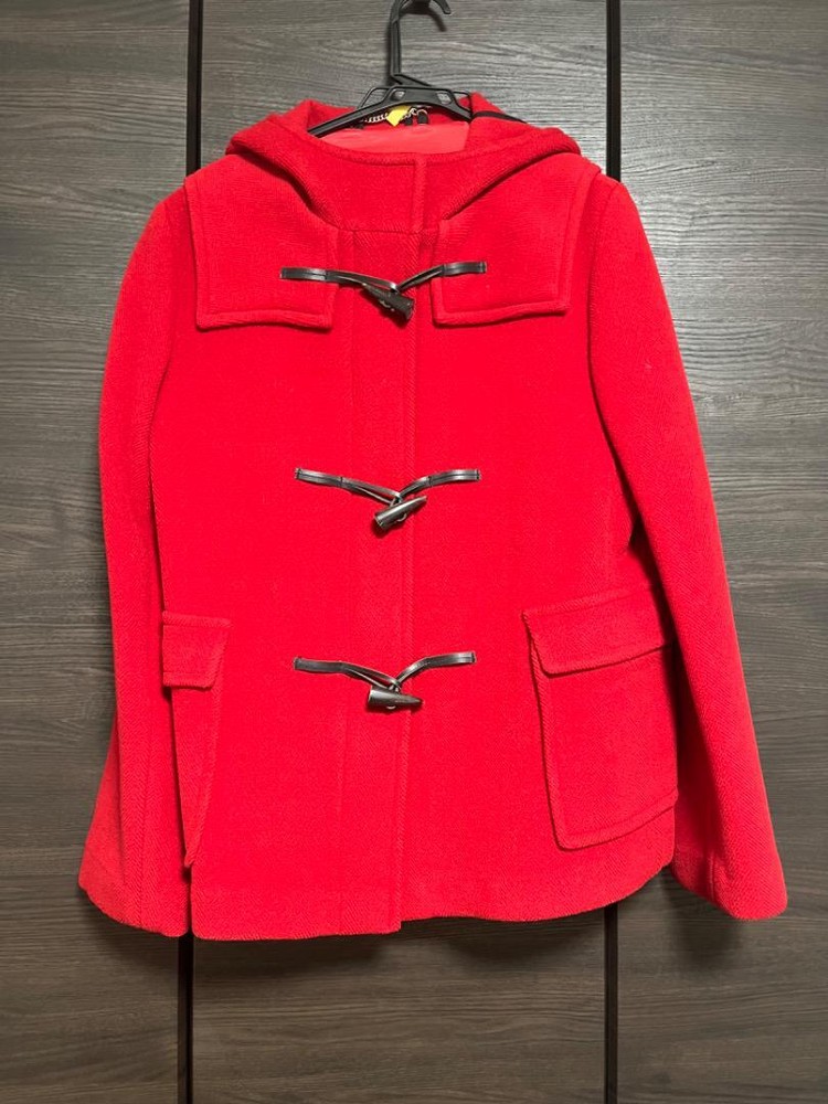 Burberry Red Wool Coat Size M Lightly Worn Warm Winter Outerwear