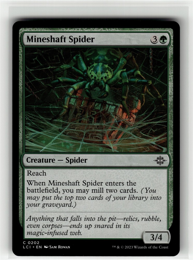 MINESHAFT SPIDER The Lost Caverns of Ixalan #202 LCI(NM+)(MTG)