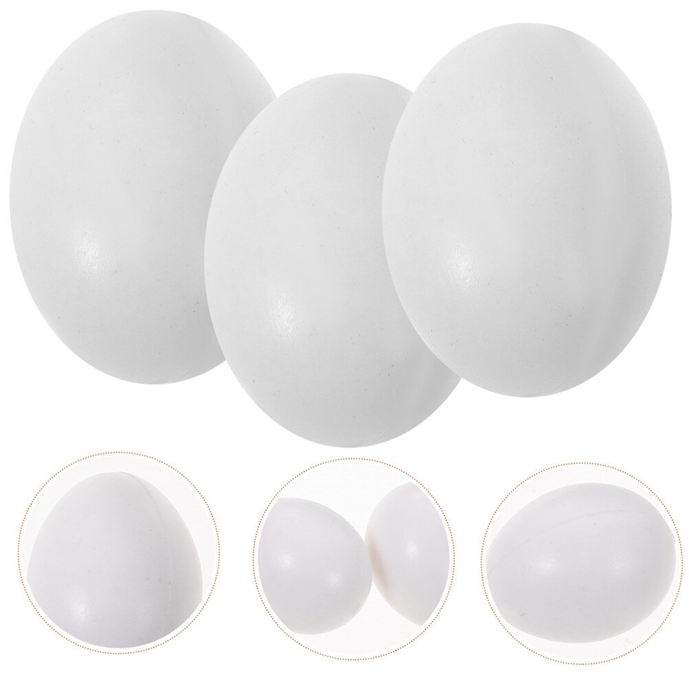 10Pcs Artificial Bird Eggs Simulated Fake Cockatiel Baby Plastic