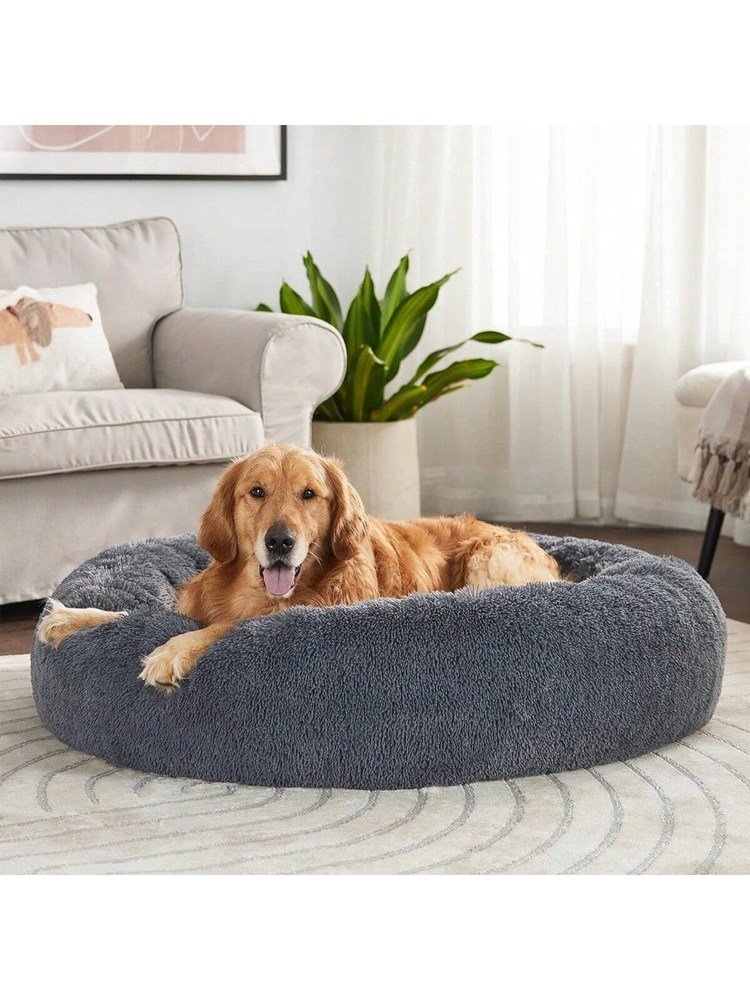 Premium Calming Dog & Cat Bed, Anti-Anxiety Donut Cuddler, Ultra Soft Plush