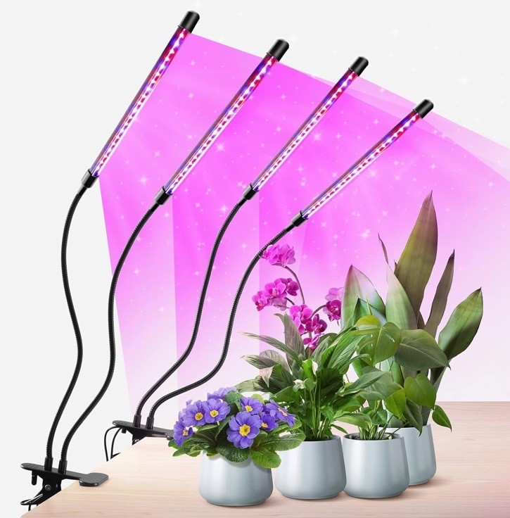 Full Spectrum LED Grow Lights for Indoor Plants Set of 6-image