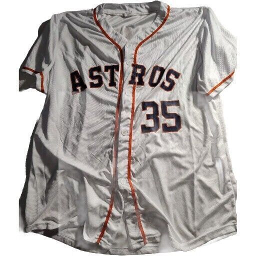 Houston Astros #35 White Home Baseball Jersey XL Licensed Sports Team Apparel