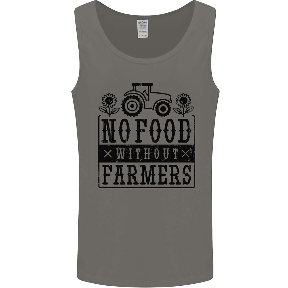 No Food Without Farmers Farming Mens Vest Tank Top