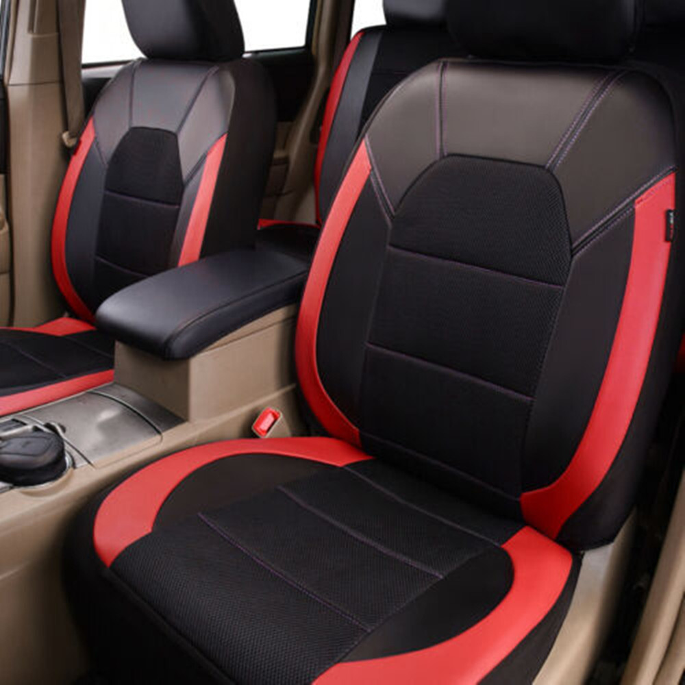 Front Rear Seat Covers Car Fit For Honda Civic Waterproof Protector Anti-dust