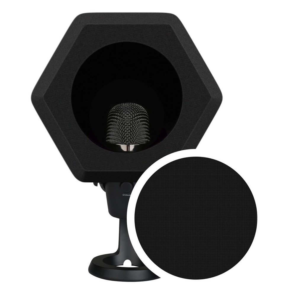 Professional Microphone Isolation Ball with 2-Layered Pop Filter, High Densit...