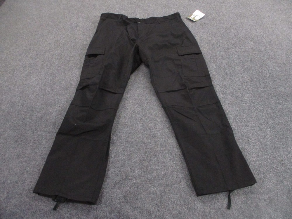 Rothco Pants Adult XL Black Cargo Tactical Military Hiking Outdoors Mens NEW