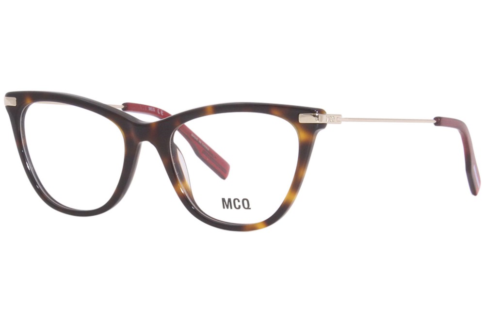 Alexander McQueen No-0 MQ0339O Havana Gold Women’s Eyeglasses 52mm Full Rim