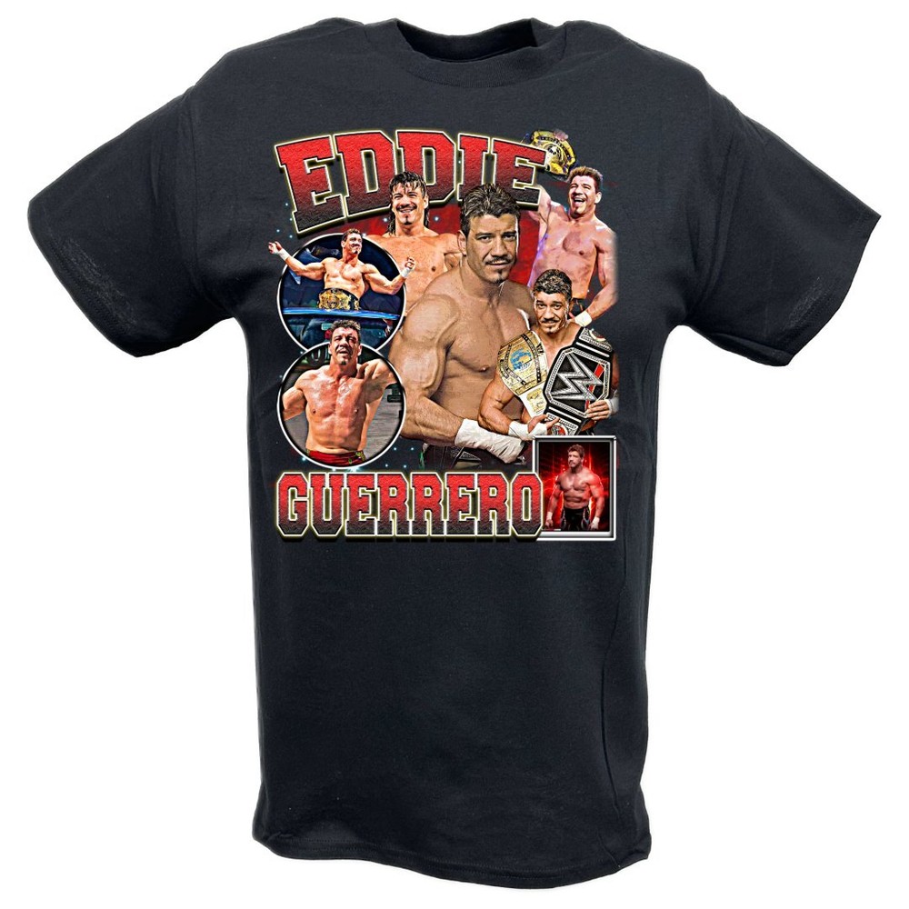 Eddie Guerrero Ultimate Collage Black T-shirt