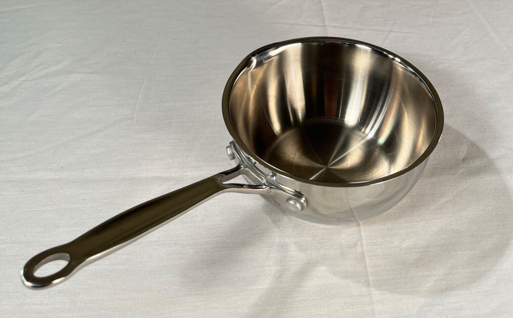 Cuisinart 1 Qt Stainless Steel Pour Saucier Pot Pan Model 735-160P