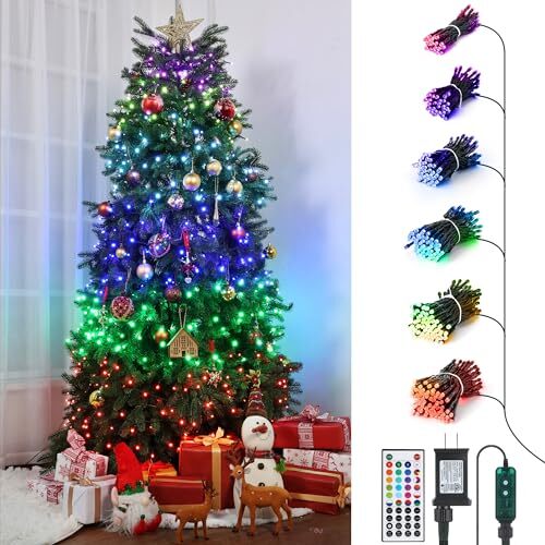 Christmas Tree Lights for 7ft 9ft with Remote - 540 LED RGB RGB color changing