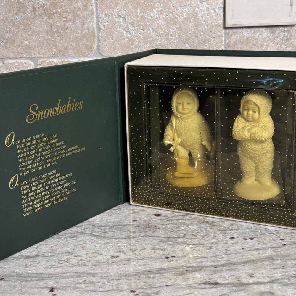 DEPT 56 Snowbabies I Found Your Mittens Figurine Set of 2 174