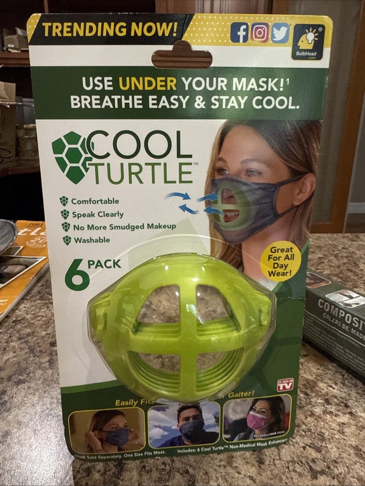 Cool Turtle Mask Enhancer Pack of 6 by Bulbhead