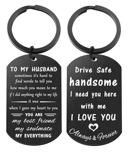 Drive Safe Handsome Keychain Couples Lovers Jewelry for Him Drive Safe Husband