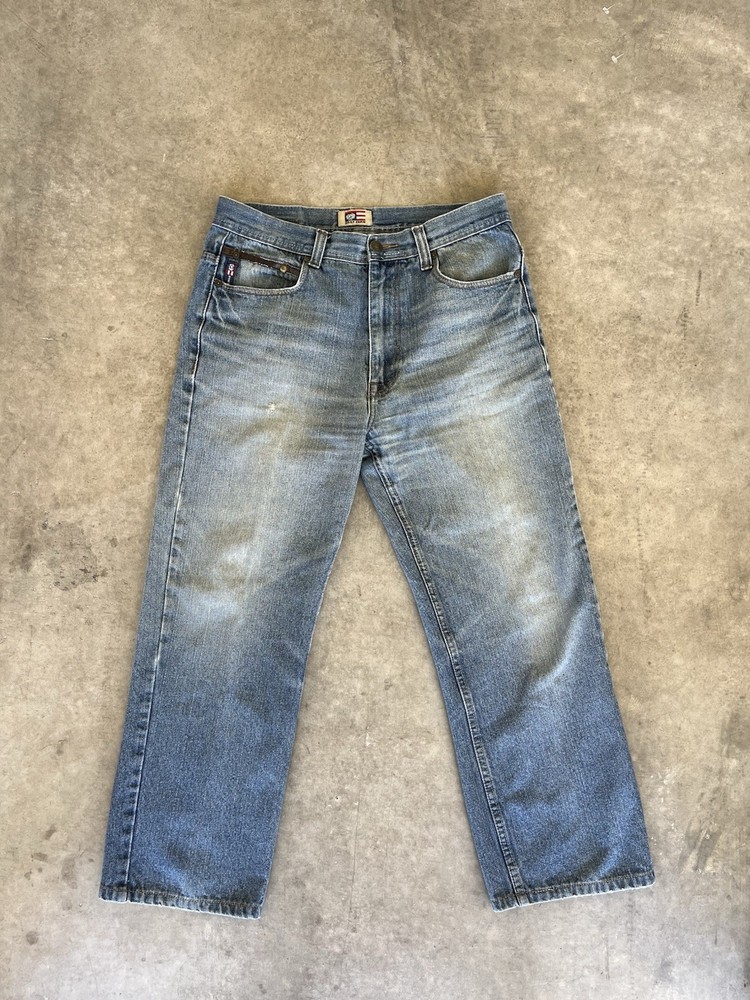 VTG Y2K Phat Farm Jeans Mens 34x32 Blue Light Wash Straight Leg Denim Hip Hop