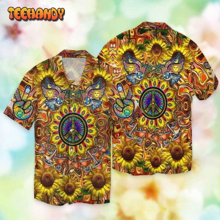 Hippie 3D Full Printed Hawaiian Shirts For Men And Women Hippie Gift
