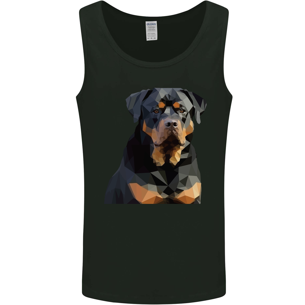 Polygon Rottweiler Dog Mens Vest Tank Top