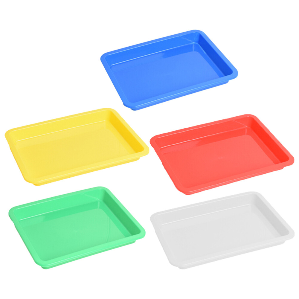 5pcs Food Serving Trays Tabletop Art Supplies Storage Plate Food Serving Plates
