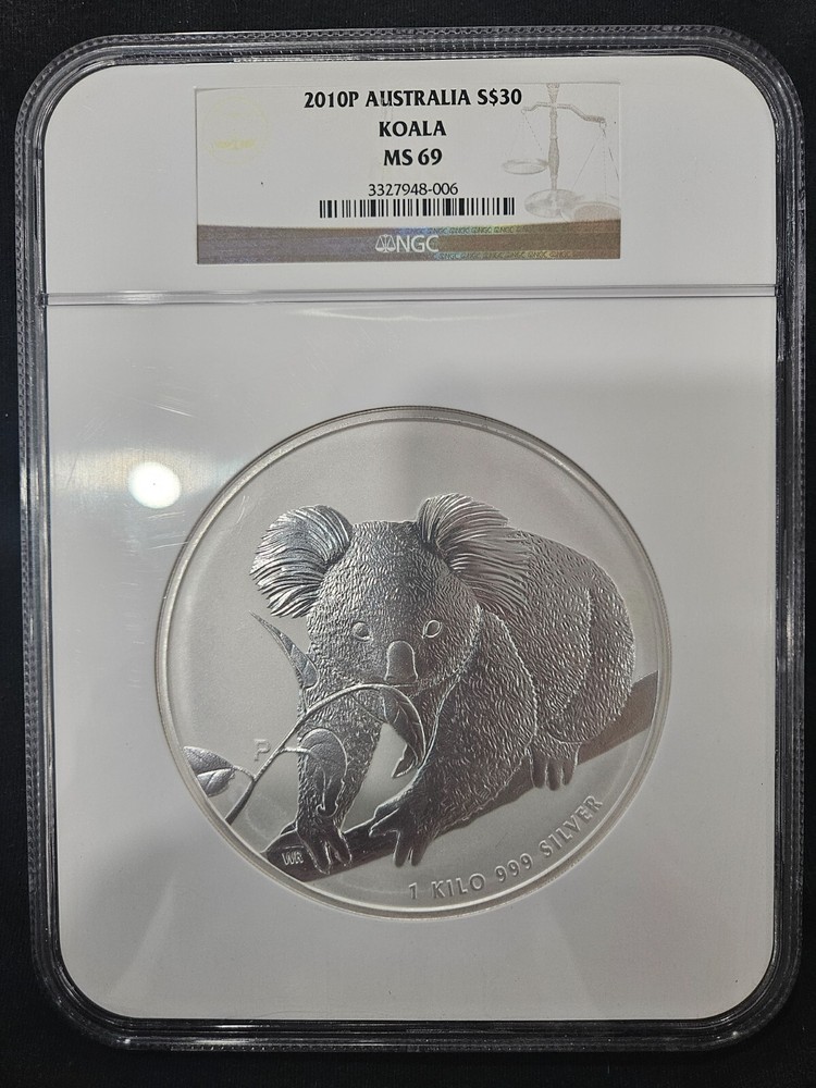 2010-P Australia $30 Silver Koala 1 Kilo NGC MS-69