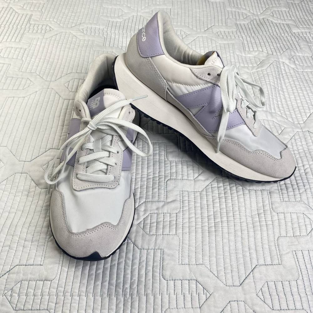 New Balance 237 Sneakers Womens 11 White Lavender Purple Shoes Athletic
