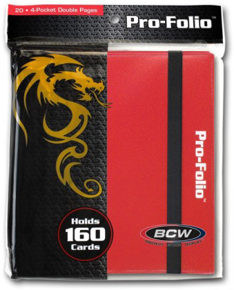 Pro-Folio 4 Pocket Binder - Red BCW GAMING SUPPLY BRAND NEW ABUGames