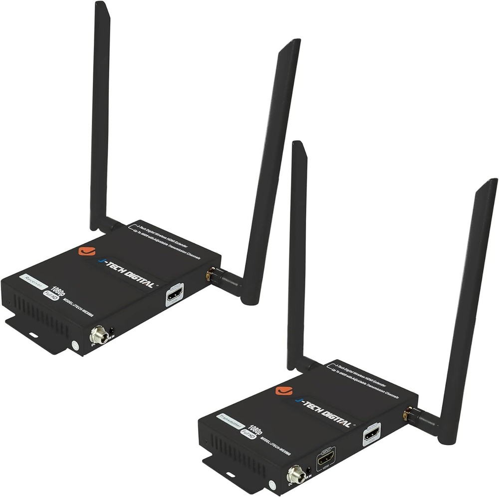 J-Tech Digital Wireless HDMI Extender 1080p up to 660 ft Extension Transmitter