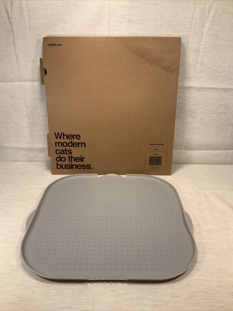 Modkat Katch Litter Mat KTH100 Grey Cat Kitten Open Box Unused Washable Reusable